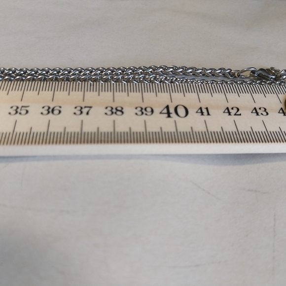 Silver & Brown Crucifix Pendant Necklace - Picture 4 of 10